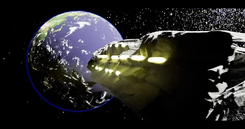 3i atlas fly to earth 库存影片 320161500