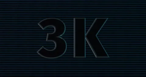 3K, 3000. 3D Promotion Intro. Text Logo Stock Footage 139809170