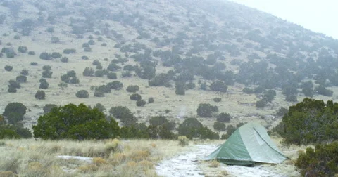 3K Static 120fps Snow Video stock 46598064