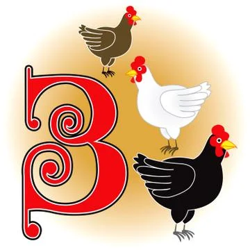 3rd Day of Christmas Stock Illustration