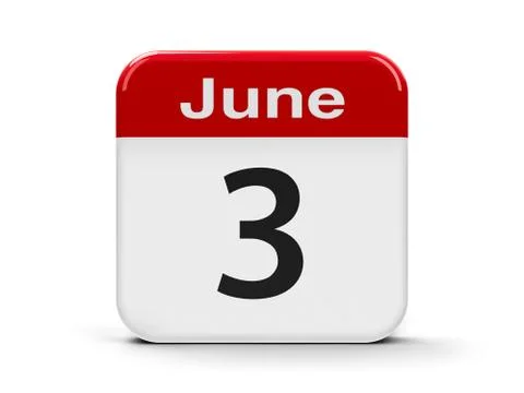 3rd June Stock Illustration