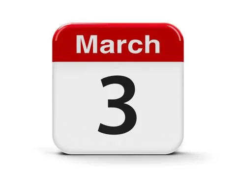 3rd March Stock Illustration