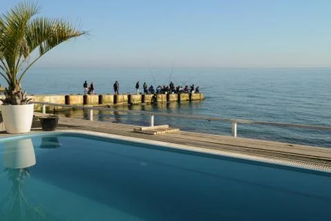 3rd of May 2016, Black Sea, Sochi, Russia Stock Photos