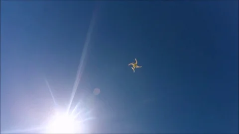 3rd Person Drone Flyover, Stop and Fly Away 1080 Edited Stock Footage 75333032