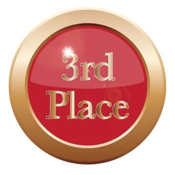 3rd Place Icon Stock Illustration