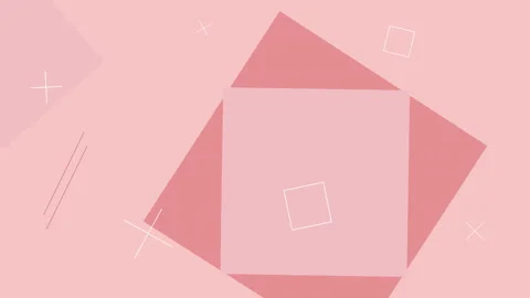 3.simple shapeAbstract Colorful Geometric Memphis Motion Background Stock Footage 210841467