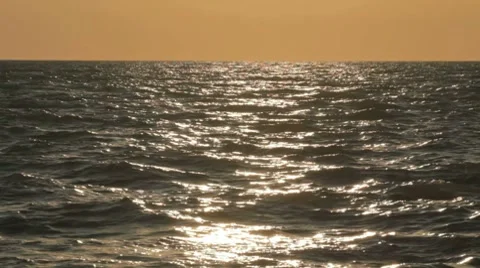 4 IN 1 Beautiful sunset over the sea Stock Footage 8365592