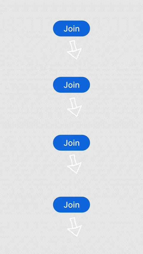 4-in-1 Join and Subscribe Button Animation Pack Transparent Background 4K Stock Footage 326479037