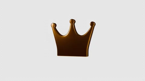 4-in-1 Pack 4K Alpha Isolated Golden Crown on Pedestal Loops No1 &amp; Blank Stock Footage 342606310