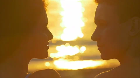 4 in 1 video! Face close up portrait view by sunlight reflection on the water Stock-Footage 54550988