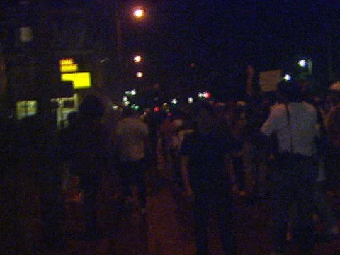 4-29-1992 LA Riots Police Push Protesters Back Stock Footage 78237113