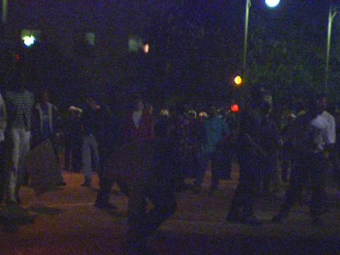 4-29-1992 LA Riots Protesters Throw Things at Windows Stock Footage 78238627