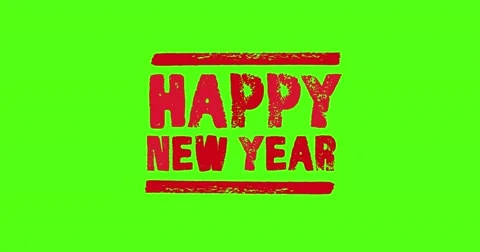 4 Animated Green Screen Text HAPPY NEW YEAR 動画素材 67834663