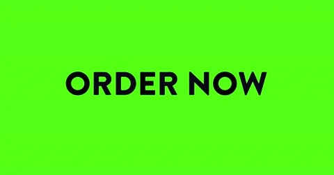 4 Animated Green Screen Text ORDER NOW Stock Footage