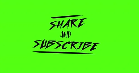 4 Animated Green Screen Text SHARE AND SUBSCRIBE 動画素材 67894556