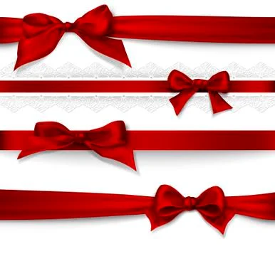 4 bows Stock Illustration