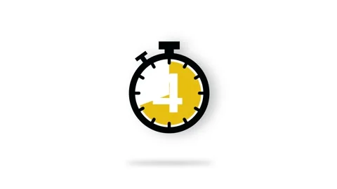 4 Days to go. Countdown timer. Clock icon. Time icon. Count time sale. Видео 151536748
