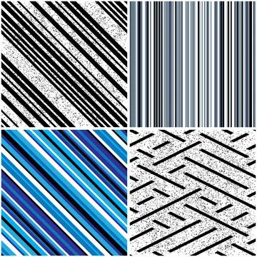 4 different vector patterns in the same package_m Stock Illustration