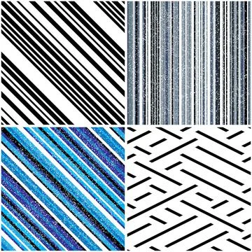 4 different vector patterns in the same package_o Stock Illustration