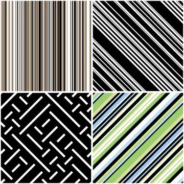 4 different vector patterns in the same package_p イラスト素材