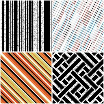 4 different vector patterns in the same package_e Stock Illustration