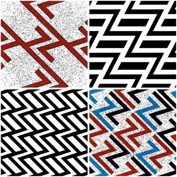 4 different vector patterns in the same package_c Stockillustratie