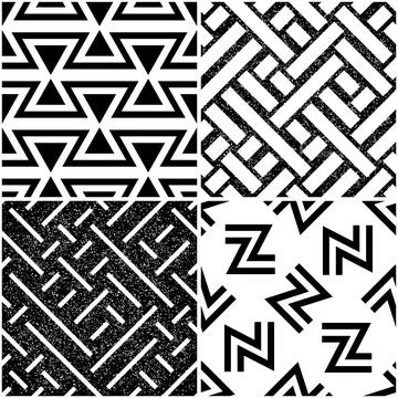 4 different vector patterns in the same package_j 스톡 일러스트