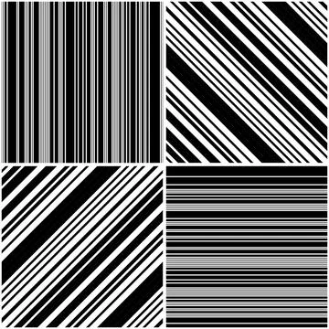 4 different vector patterns in the same package_k 스톡 일러스트