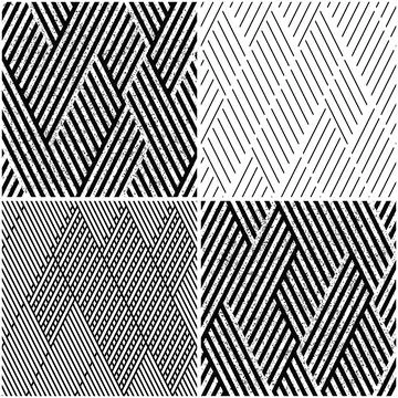 4 different vector patterns in the same package_s Stock Illustration