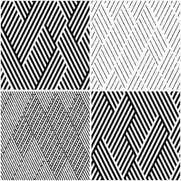 4 different vector patterns in the same package_u Stock Illustration