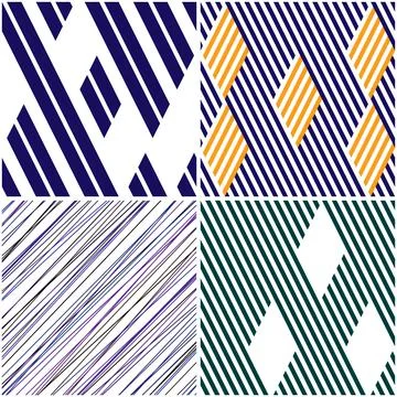 4 different vector patterns in the same package_a Stock Illustration