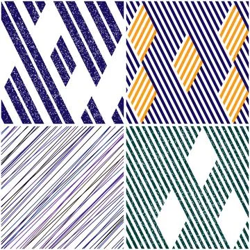4 different vector patterns in the same package_b イラスト素材