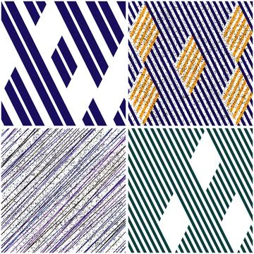 4 different vector patterns in the same package_d 스톡 일러스트