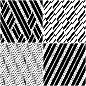 4 different vector patterns in the same package_h Stock Illustration