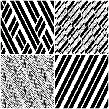 4 different vector patterns in the same package_i 스톡 일러스트