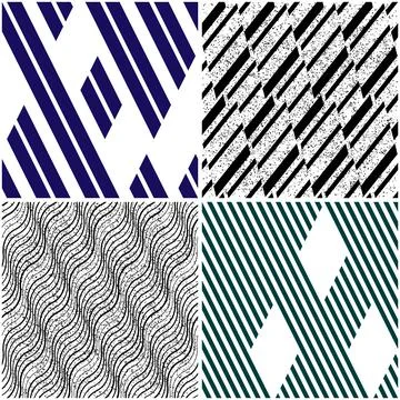 4 different vector patterns in the same package_n 스톡 일러스트