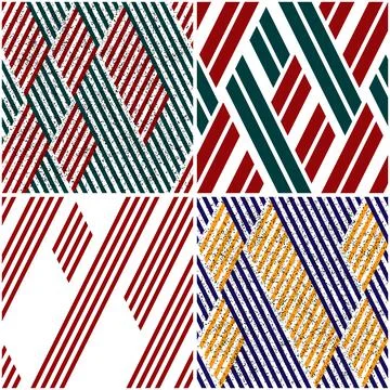 4 different vector patterns in the same package_c Stock Illustration