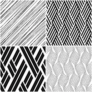 4 different vector patterns in the same package_g Stock Illustration