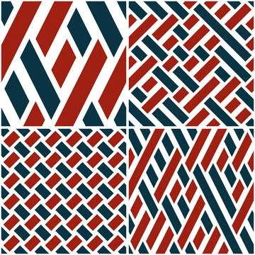 4 different vector patterns in the same package_a Stock Illustration