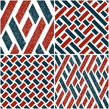 4 different vector patterns in the same package_b Stock Illustration