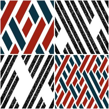 4 different vector patterns in the same package_o Stock Illustration