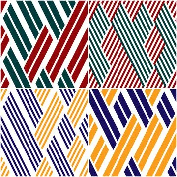 4 different vector patterns in the same package_a 스톡 일러스트