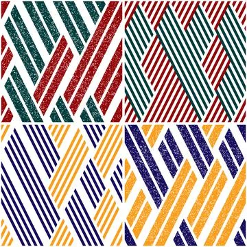 4 different vector patterns in the same package_b イラスト素材