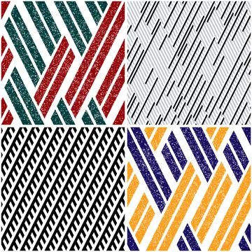 4 different vector patterns in the same package_l Stockillustratie