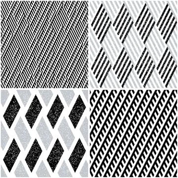 4 different vector patterns in the same package_j Stock Illustration