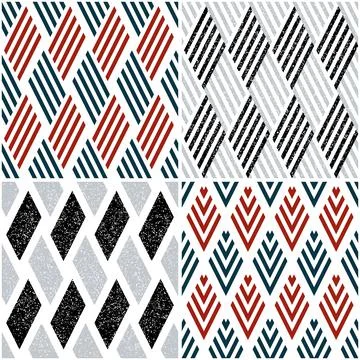 4 different vector patterns in the same package_o Stock Illustration
