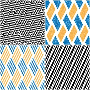 4 different vector patterns in the same package_u Stock Illustration