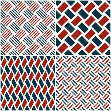 4 different vector patterns in the same package_b イラスト素材