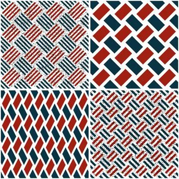 4 different vector patterns in the same package_c 스톡 일러스트