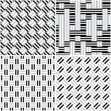 4 different vector patterns in the same package_g Stockillustratie